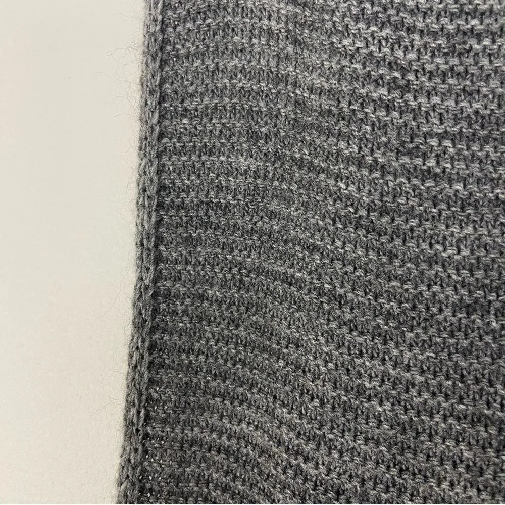 Men’s Gray Knit Wool Blend Scarf Contemporary Hipster‎ Office Work Unisex OS